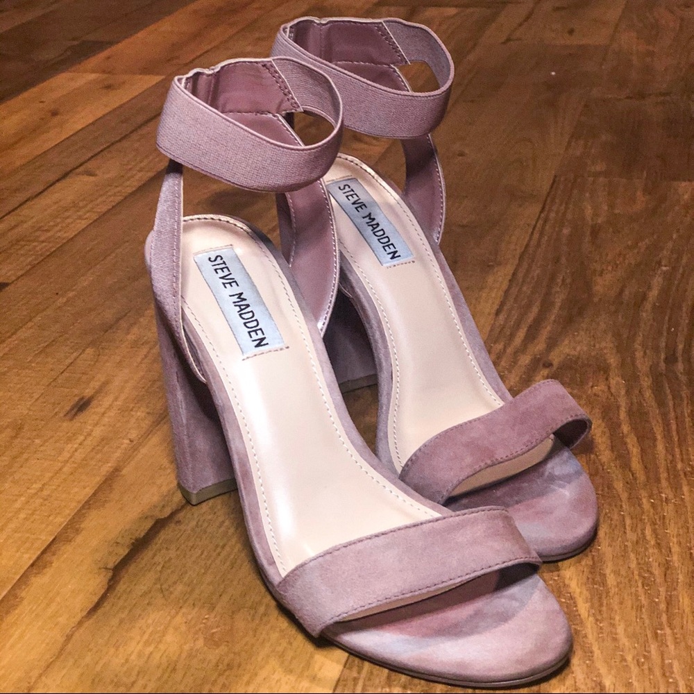 Steve Madden Blush Pink Block Heels (size 7.5)